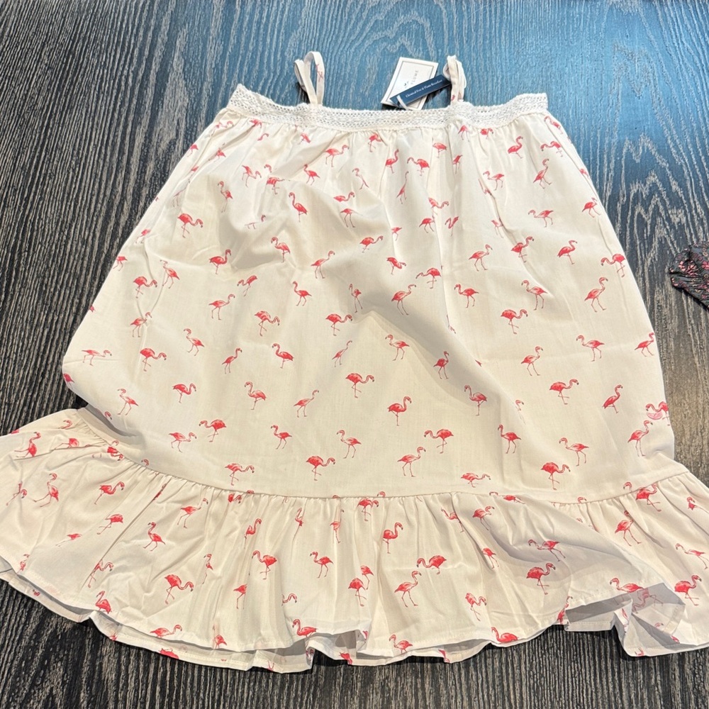 Charming Flamingo Print Kids Nightgown